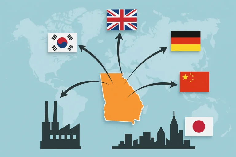 Which Countries Have Financial Investment and Manufacturing Centers in Georgia.
